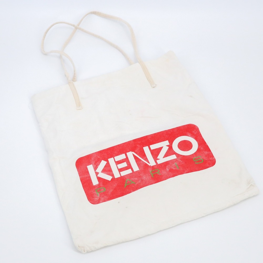 Kenzo Paris Logo Canvas Tote Bag Casual Shopper Streetwear Beach Bag